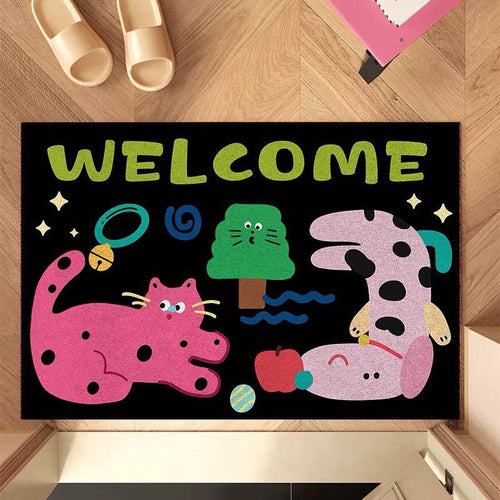 Fun Cartoon-Themed Welcome Mat Bowlift