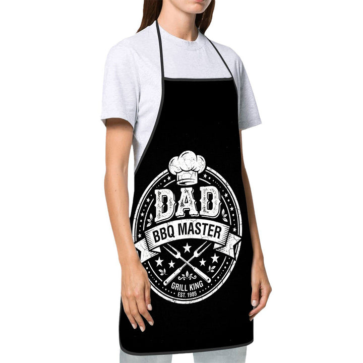 Dog Lover Full-Coverage Kitchen Apron With Adjustable Neck Strap And Waterproof Polyester Shell