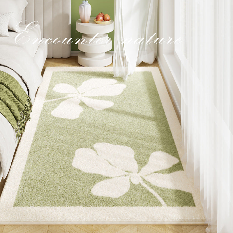 Artistic Leaf Design Area Rug Bowlift