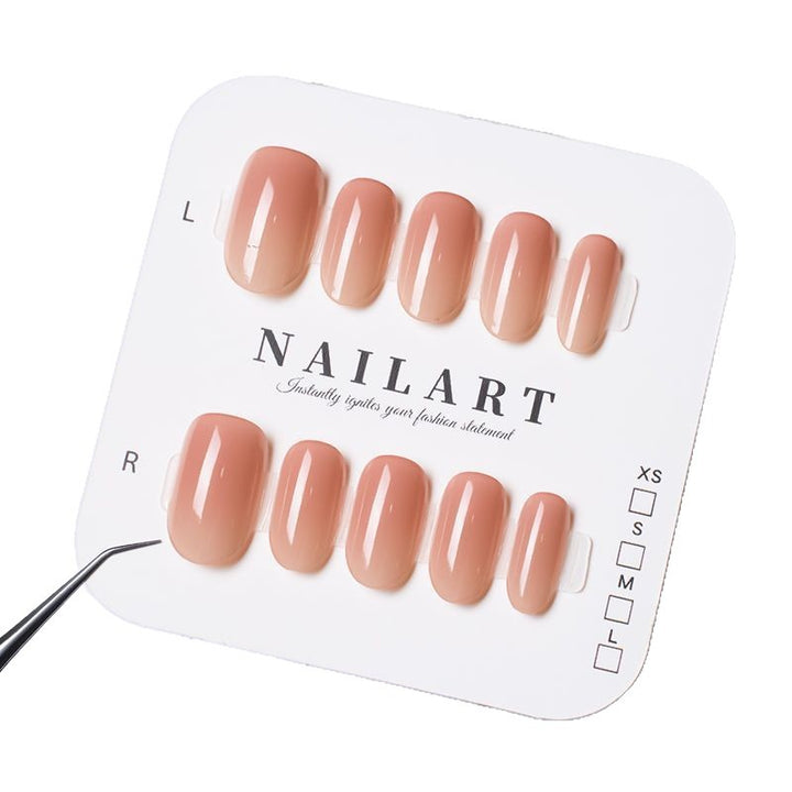 Long Almond-Shaped Press-On Nail Set Bowlift