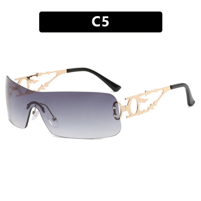 Women's futuristic sunglasses with ultra-modern metal accents Bowlift