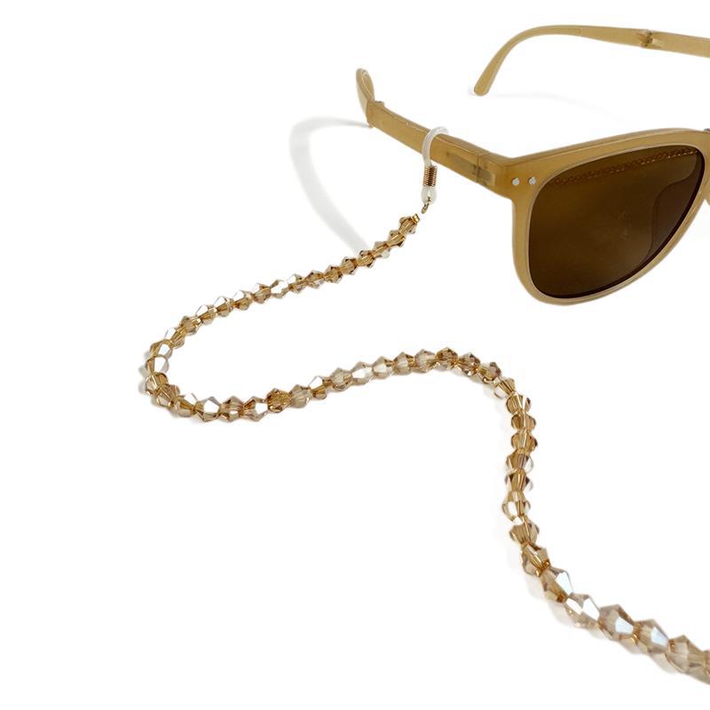 Beaded Eyewear Chain with Clear Tips Bowlift
