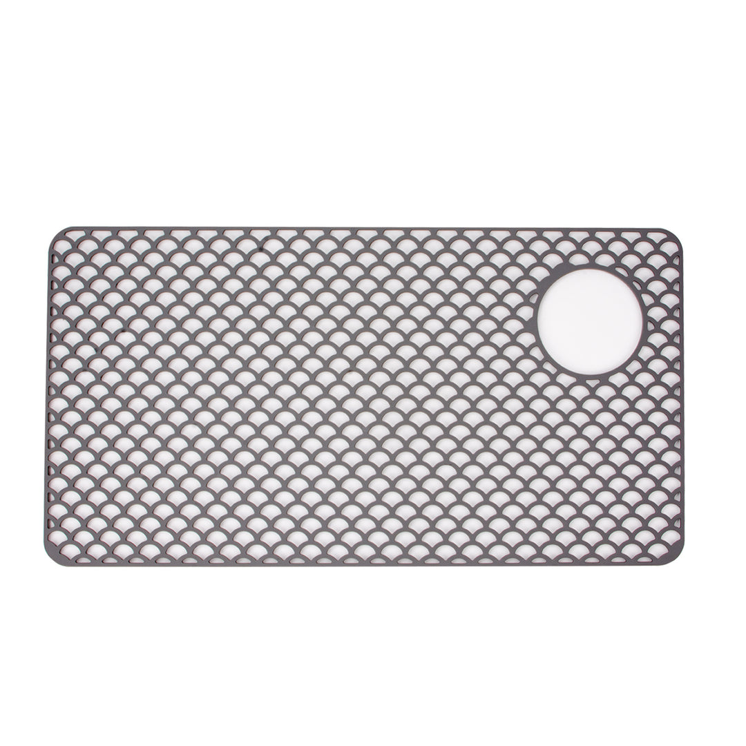 Non-Slip Multi-Textured Kitchen Drain Mat Bowlift