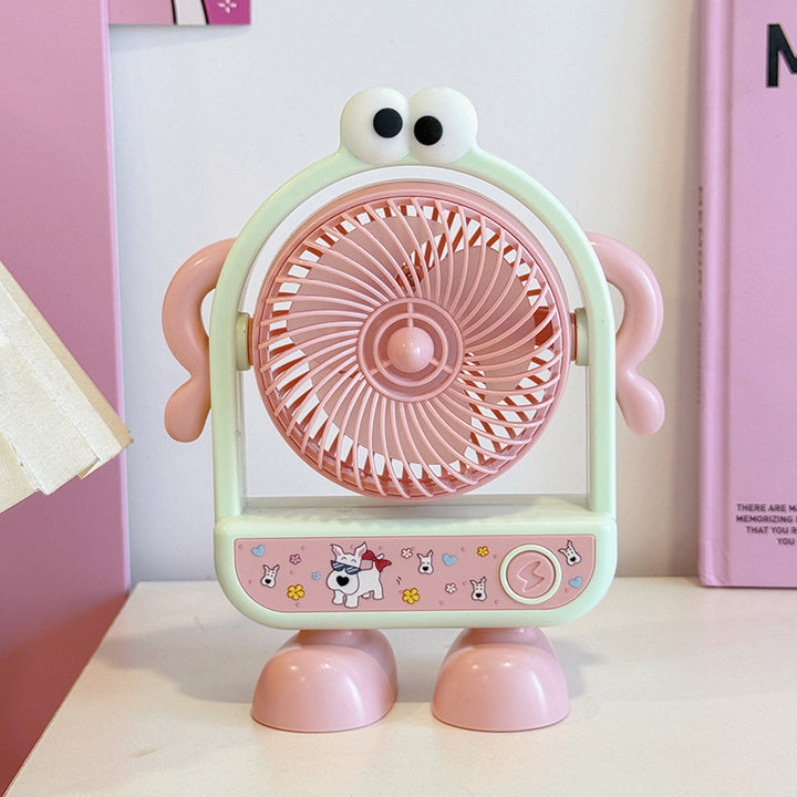 Ladies portable mini fan with friendly character design Bowlift