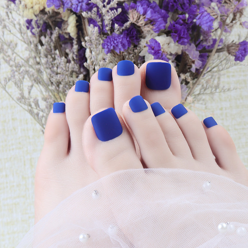 Comfortable Matte Finish Press-On Toenails Bowlift