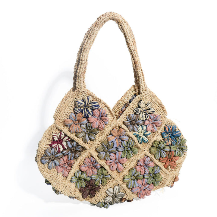 Macrame Bag with Floral Pattern Bowlift