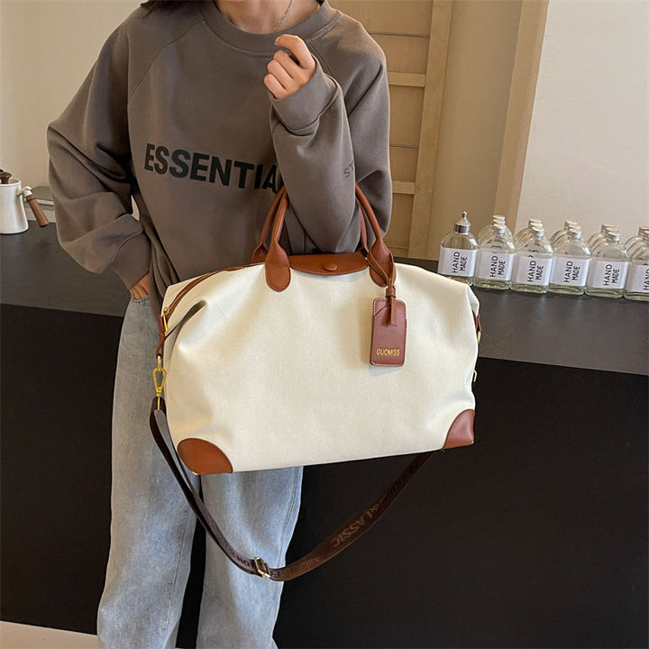 Durable Canvas Travel Weekender Bag Bowlift