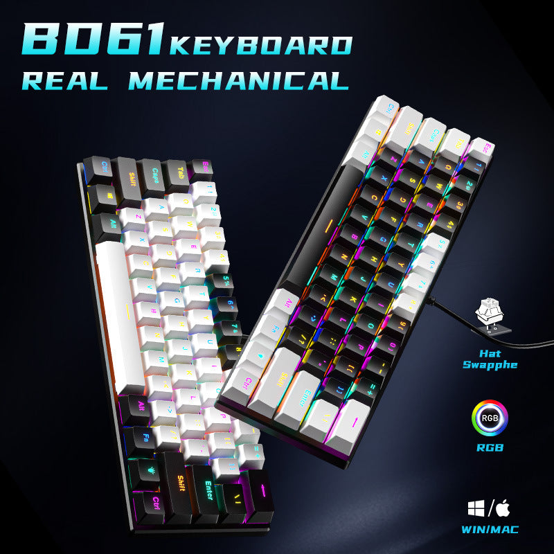Compact RGB Mechanical Keyboard Bowlift