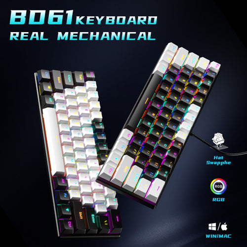 Compact RGB Mechanical Keyboard Bowlift