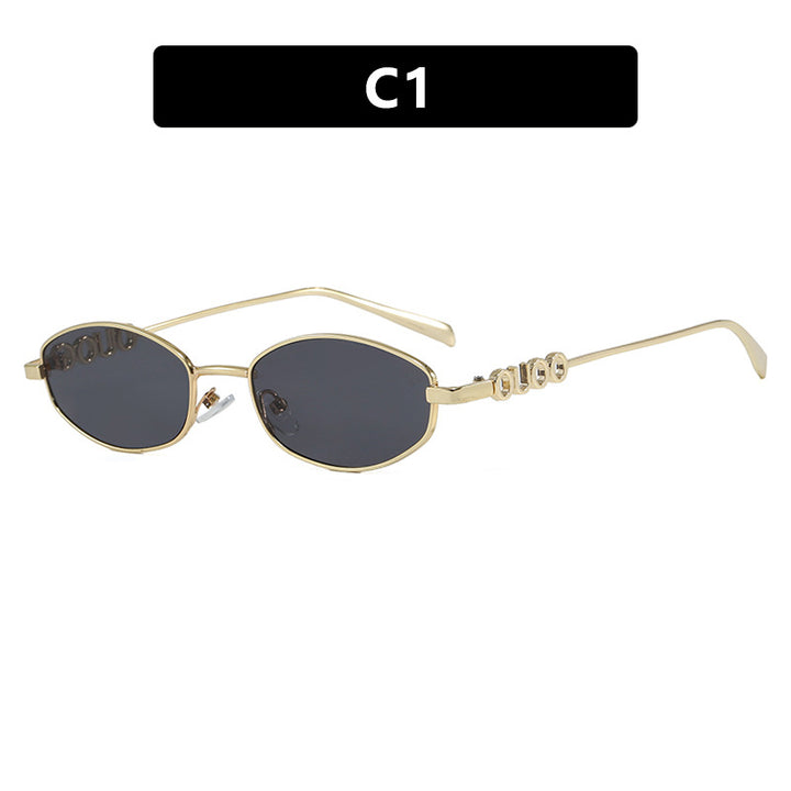 Women’s fashionable sunglasses with elegant stainless steel frame and UV protection Bowlift