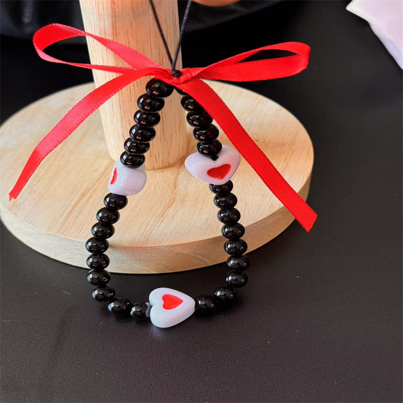 Heart-Themed Beaded Accessory Bowlift