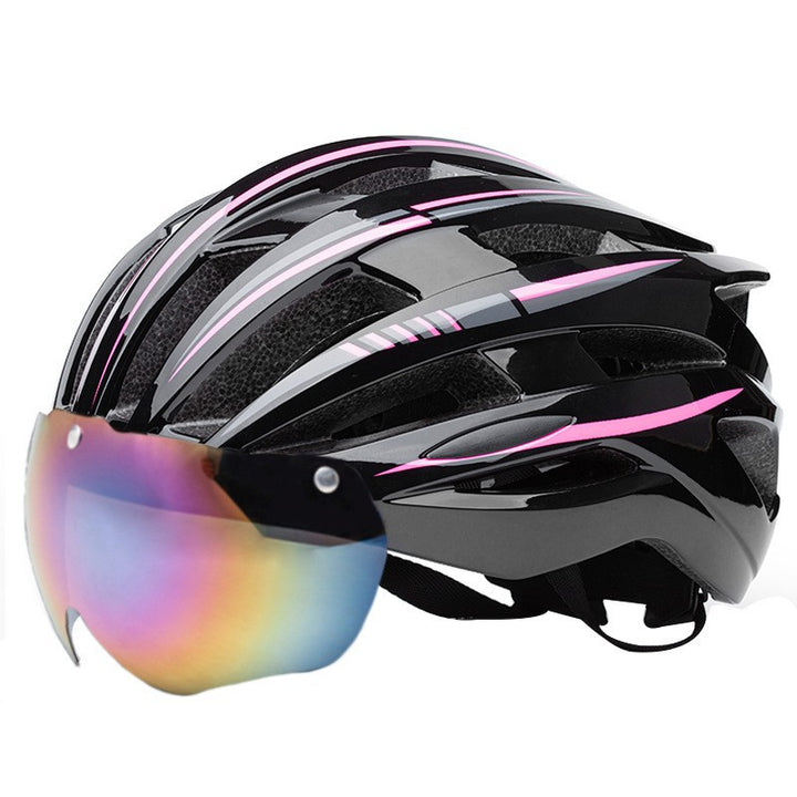 Road bike helmet with visor-friendly design and excellent ventilation Bowlift