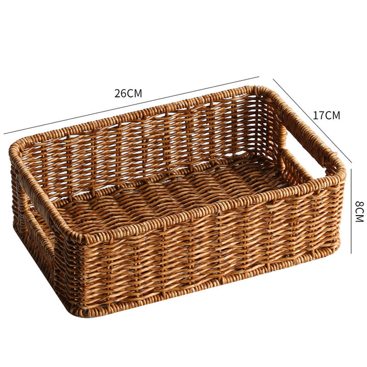 Handwoven Rustic Storage Tray Bowlift