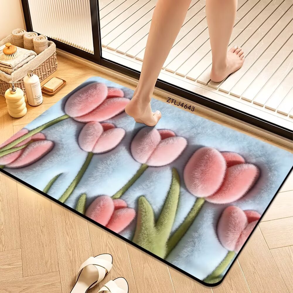 Plush Money-Themed Bath Mat Bowlift