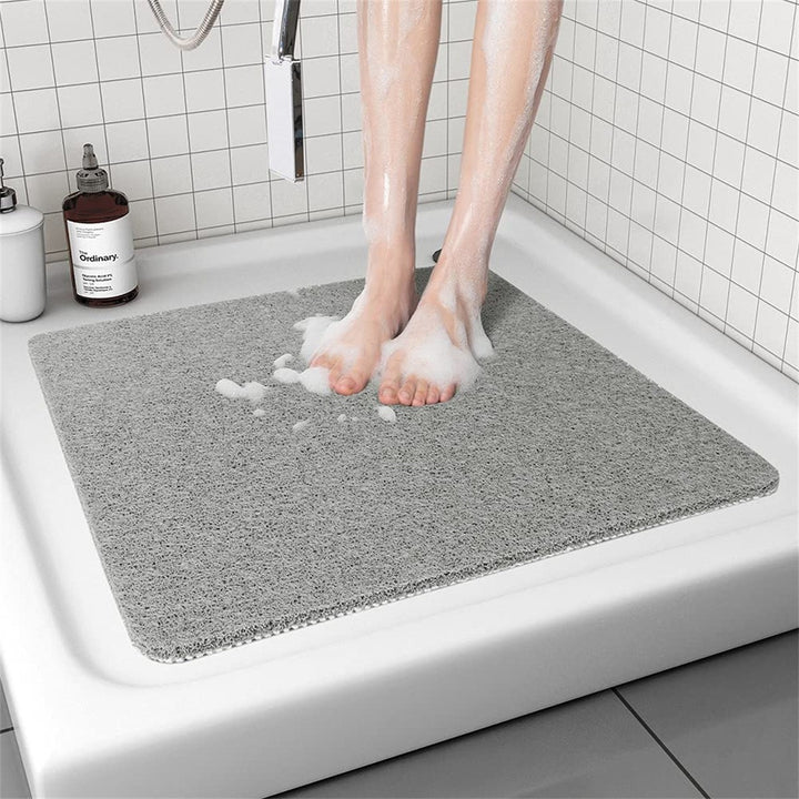 Ultra-absorbent quick-dry textured shower mat with non-slip backing Bowlift