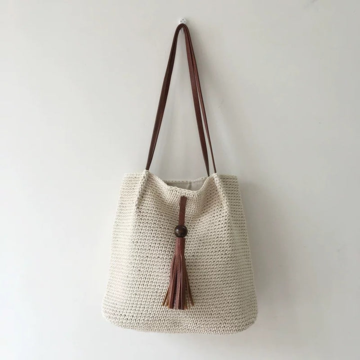 Large Handwoven Shopping Bag Bowlift
