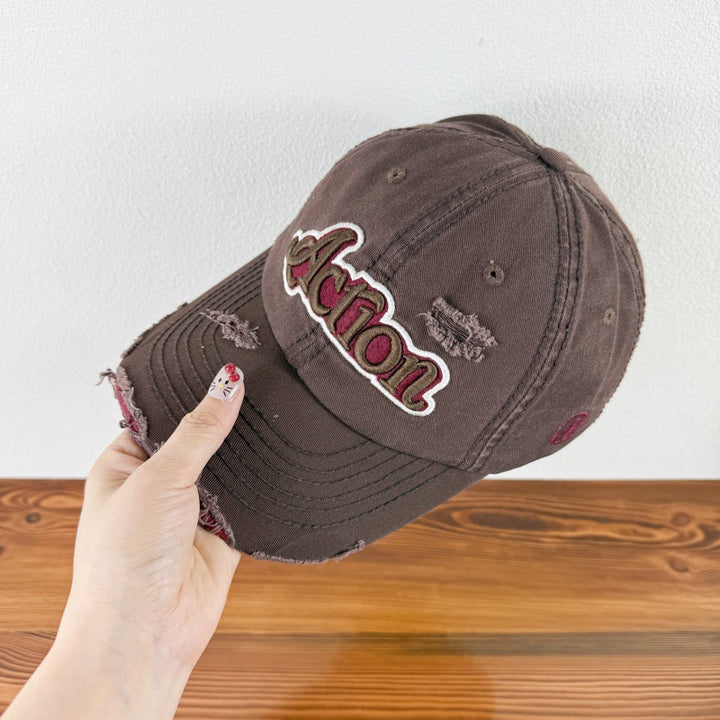 Men's Distressed Graphic Baseball Cap Bowlift 1784270841