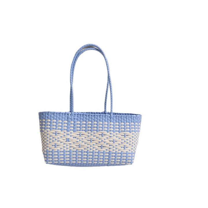 Braided tote bag with modern accents Bowlift