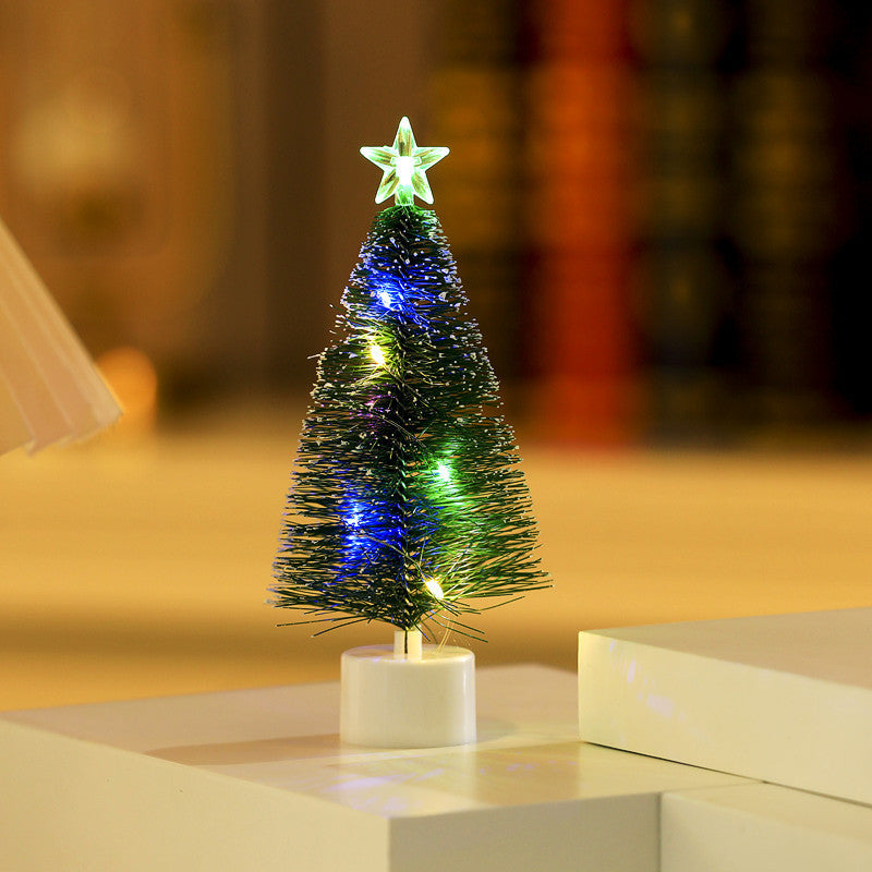 LED Illuminated Christmas Tree Figurines Bowlift