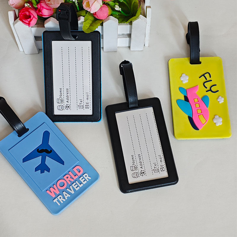 Unisex creative luggage tag in airplane design Bowlift