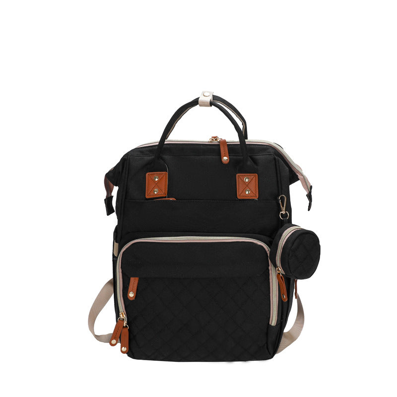 Multi-Pocket Quilted Backpack Bowlift