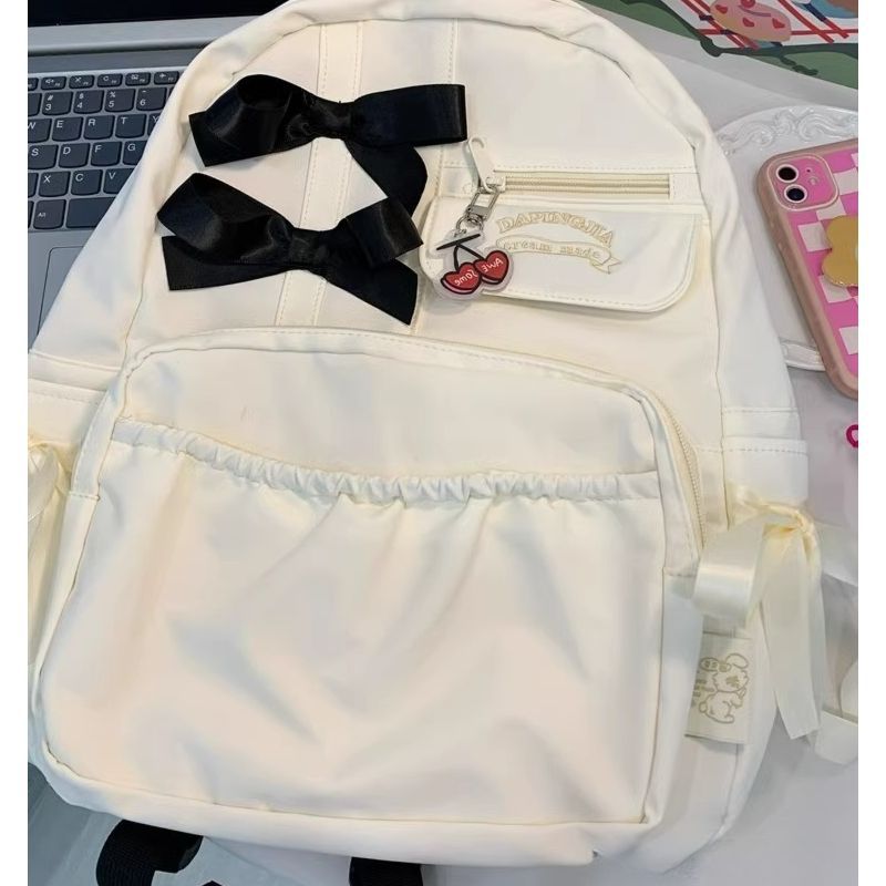 Cute Bow-Detail Backpack Bowlift