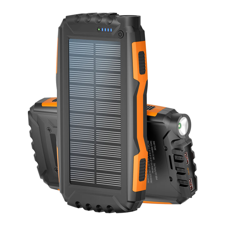 Solar-powered power bank with flashlight and fast charging function Bowlift