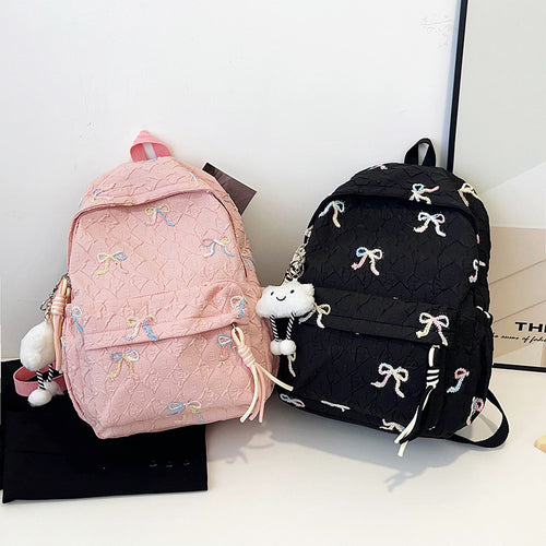 Creative Bow Patterned Backpack Bowlift