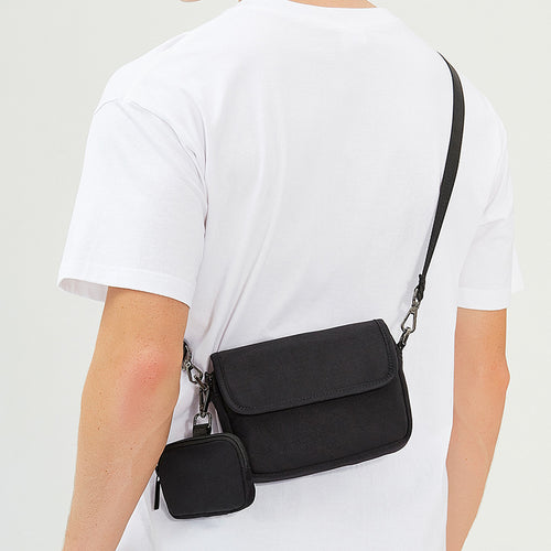 Dual-Compartment Utility Messenger Bag Bowlift