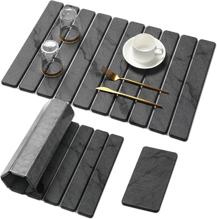 Premium Multi-Textured Dish Drying Mat Bowlift