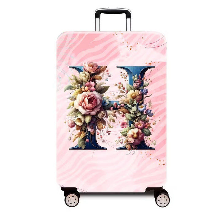 Ladies hard shell suitcase with luxurious floral design Bowlift