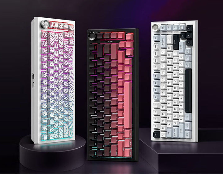 Mechanical Gaming Keyboard with Gasket Structure Bowlift