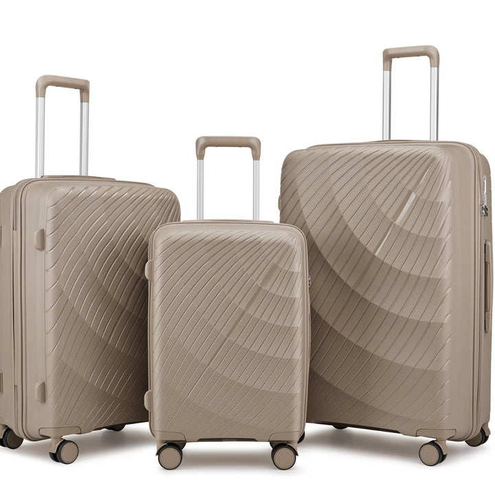 Unisex Premium Textured Hard Shell Luggage Set Bowlift