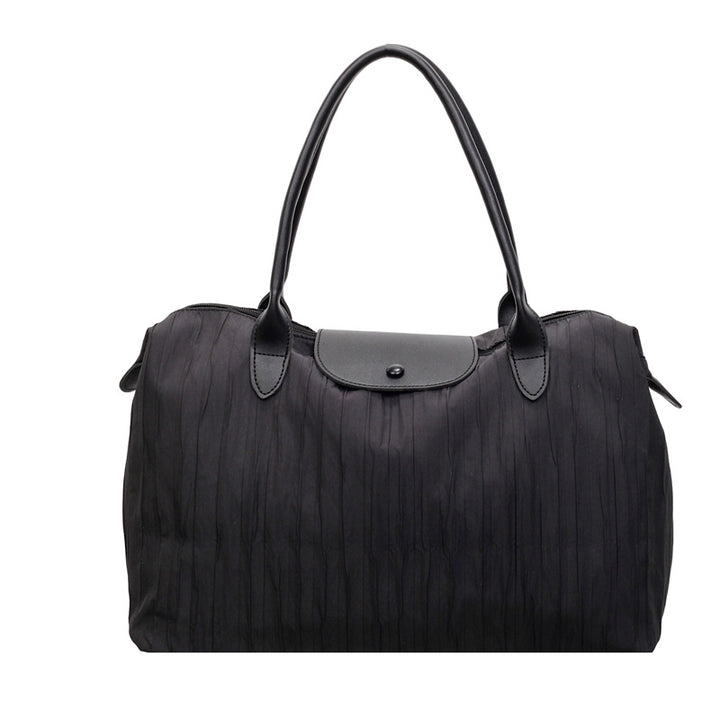 Premium Textured Leather Travel Tote