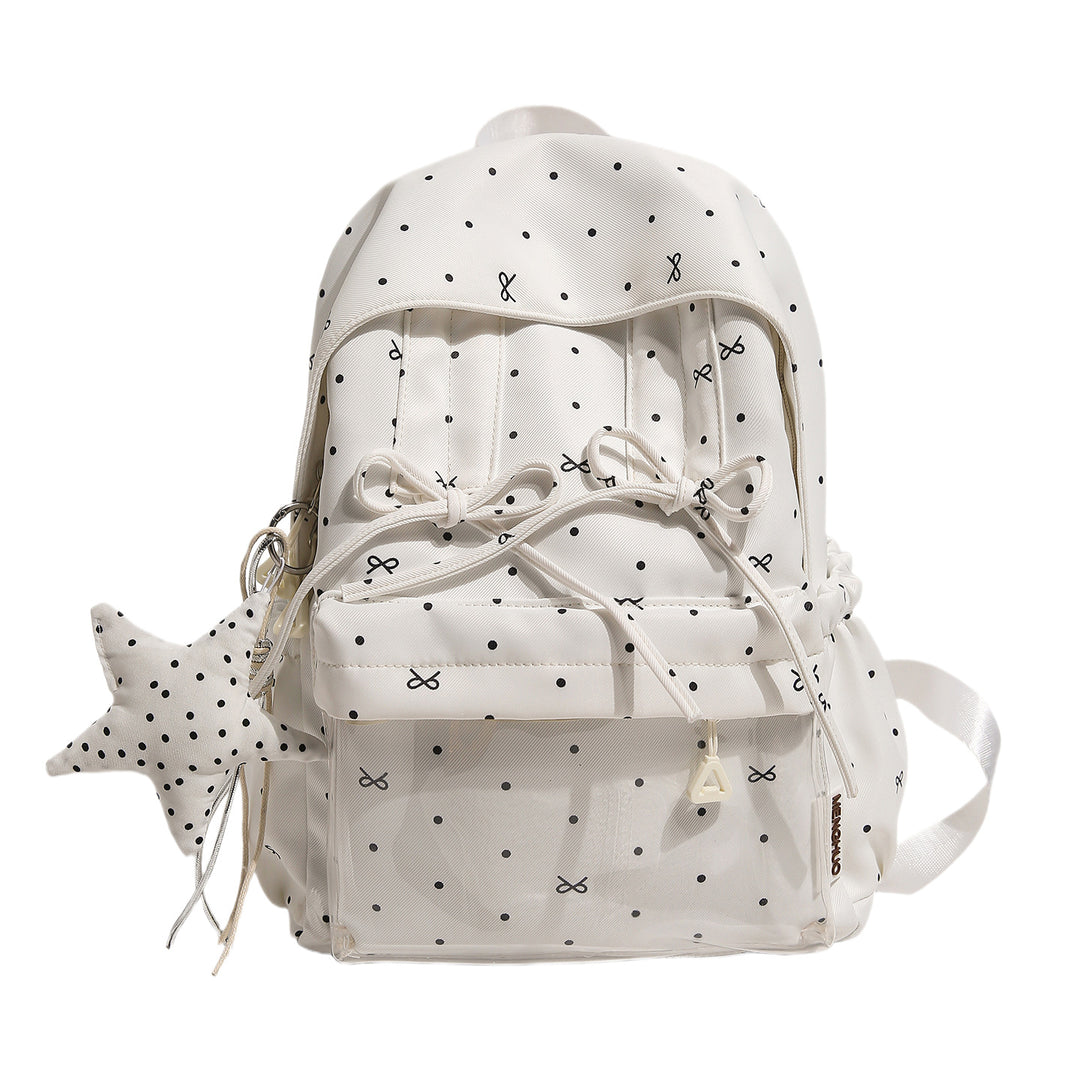 Stylish Polka Dot Pattern Backpack Bowlift