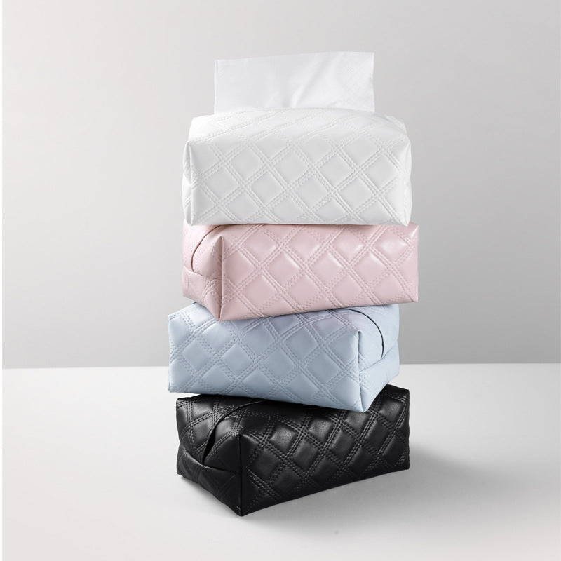 Elegant Quilted Tissue Box Cover