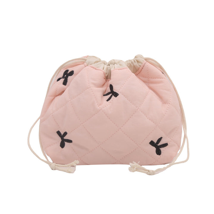 Quilted Drawstring Pouch Bowlift