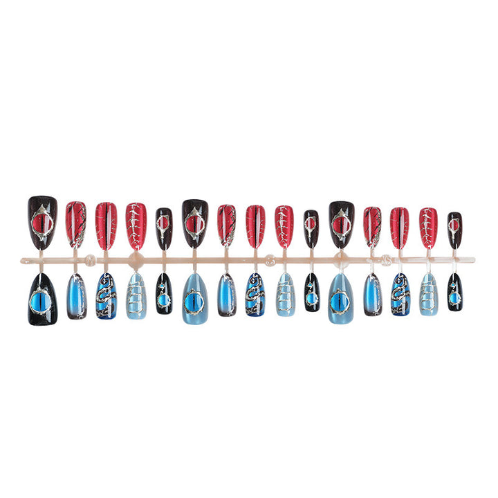 Themed Graphic Press-On Nail Art Set