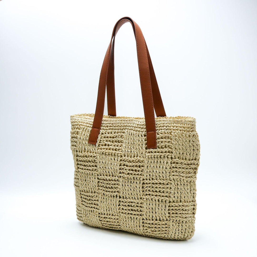 Patterned Macrame Tote Bag Bowlift