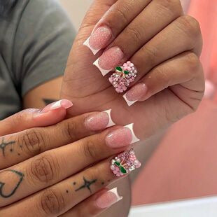 Trendy Ombre Nail Extensions Bowlift