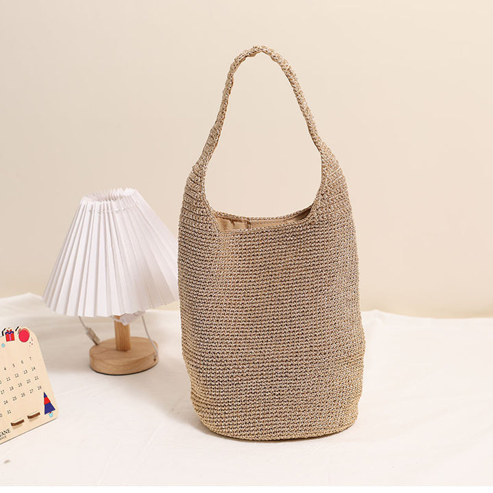 Handcrafted shopping bag in modern net design Bowlift