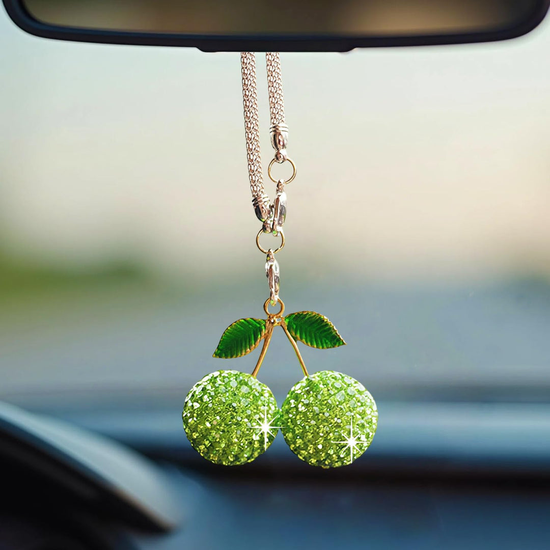 Sparkling Cherry Pendant Necklace Bowlift