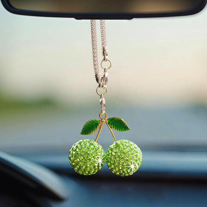 Sparkling Cherry Pendant Necklace Bowlift