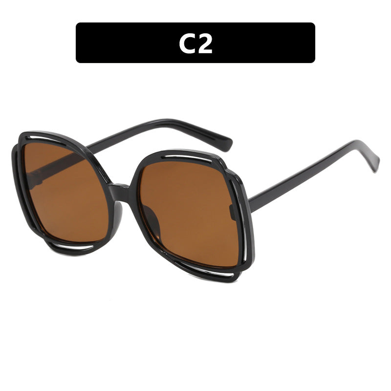 Women's oversized sunglasses in stylish retro design Bowlift
