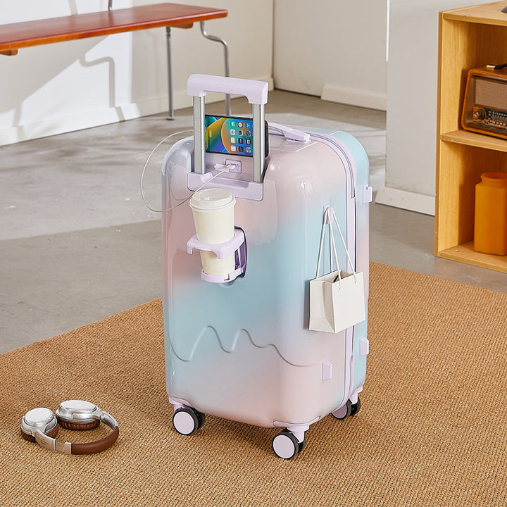 Women's Smart Tech Travel Suitcase Bowlift