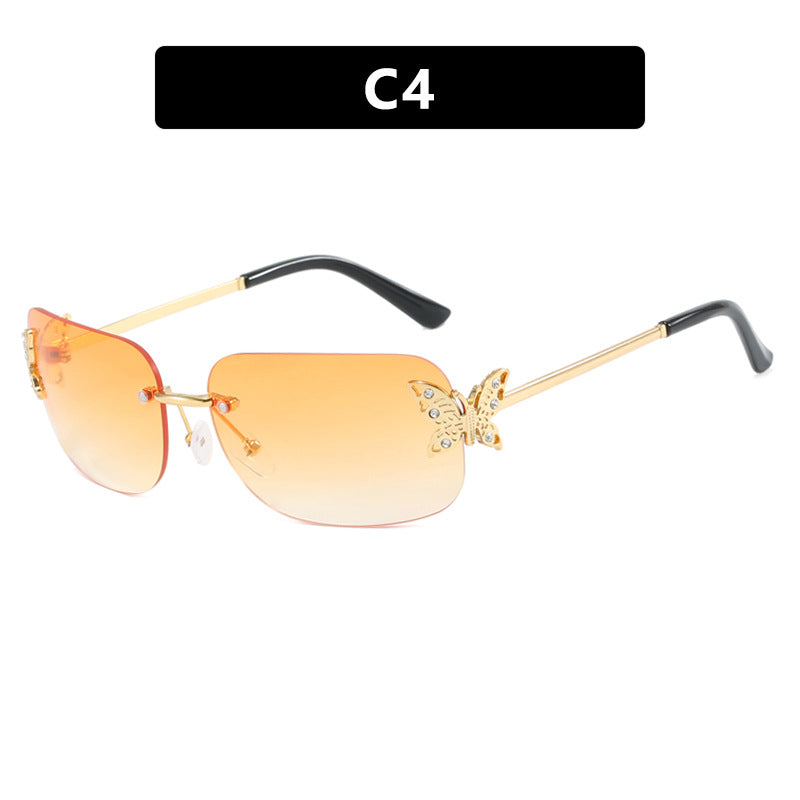 Ladies fashionable sunglasses with delicate butterfly design and protective lenses Bowlift