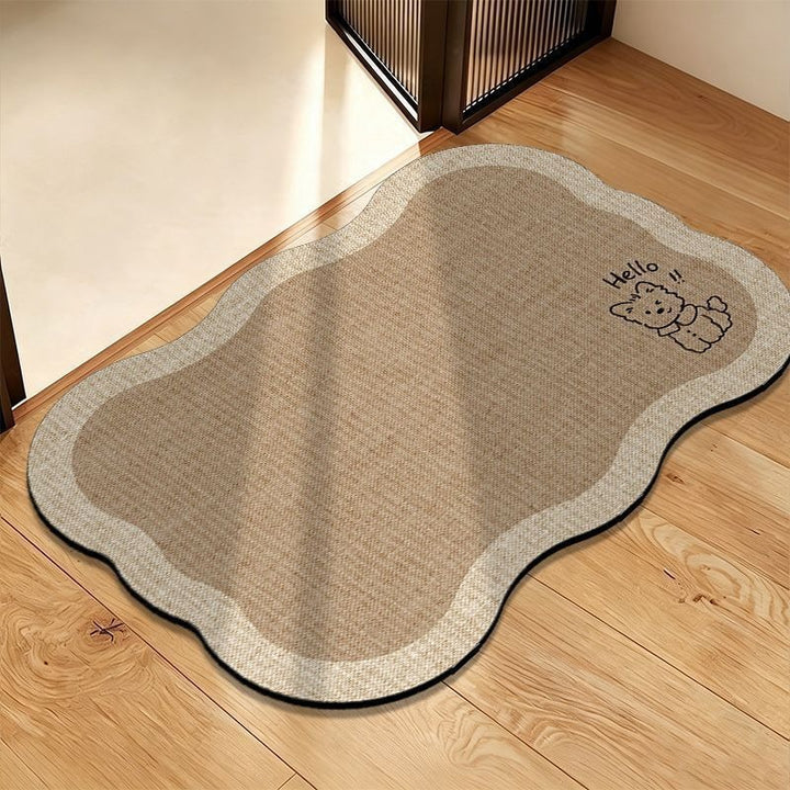 Decorative Pet-Themed Area Mat Bowlift