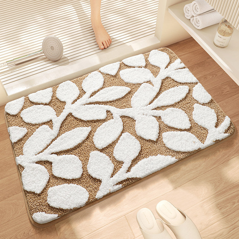 Plush Decorative Bath Mat Bowlift