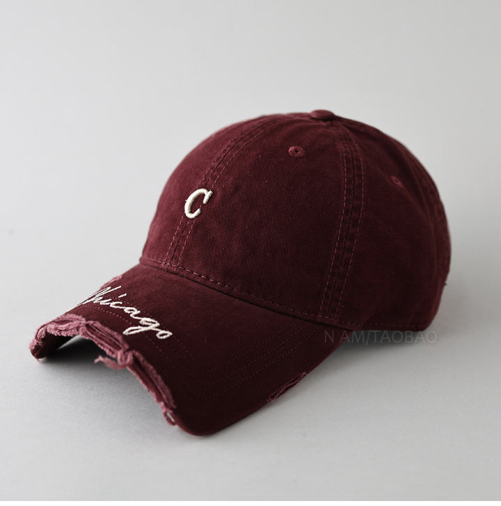 Men's Casual Distressed Baseball Cap Bowlift