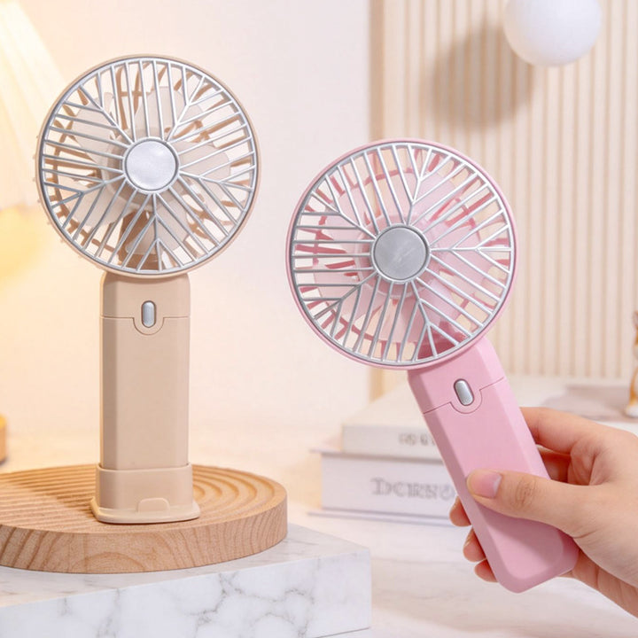 Women Portable USB Hand Fan with Flexible Tilt Bowlift